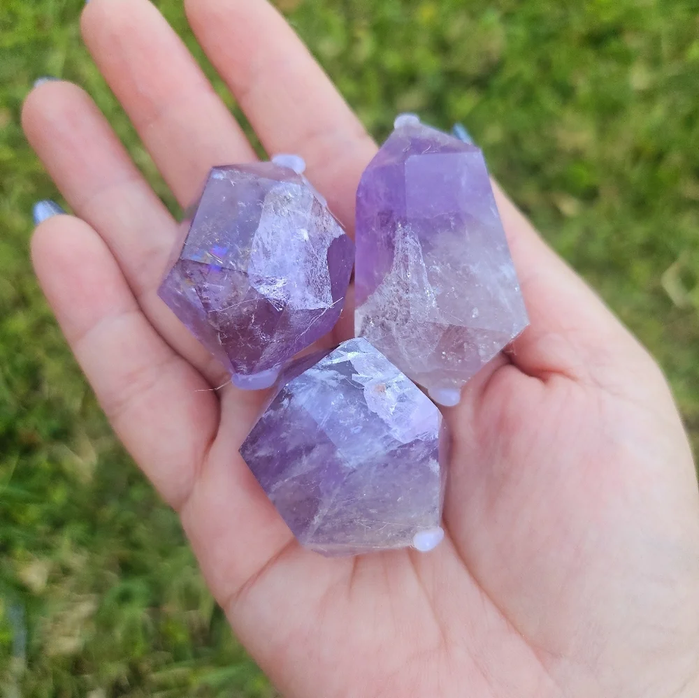 3 amethyst double points - Picture 5 of 5